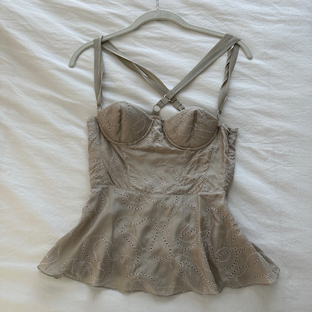 Burberry Peplum Corset Top